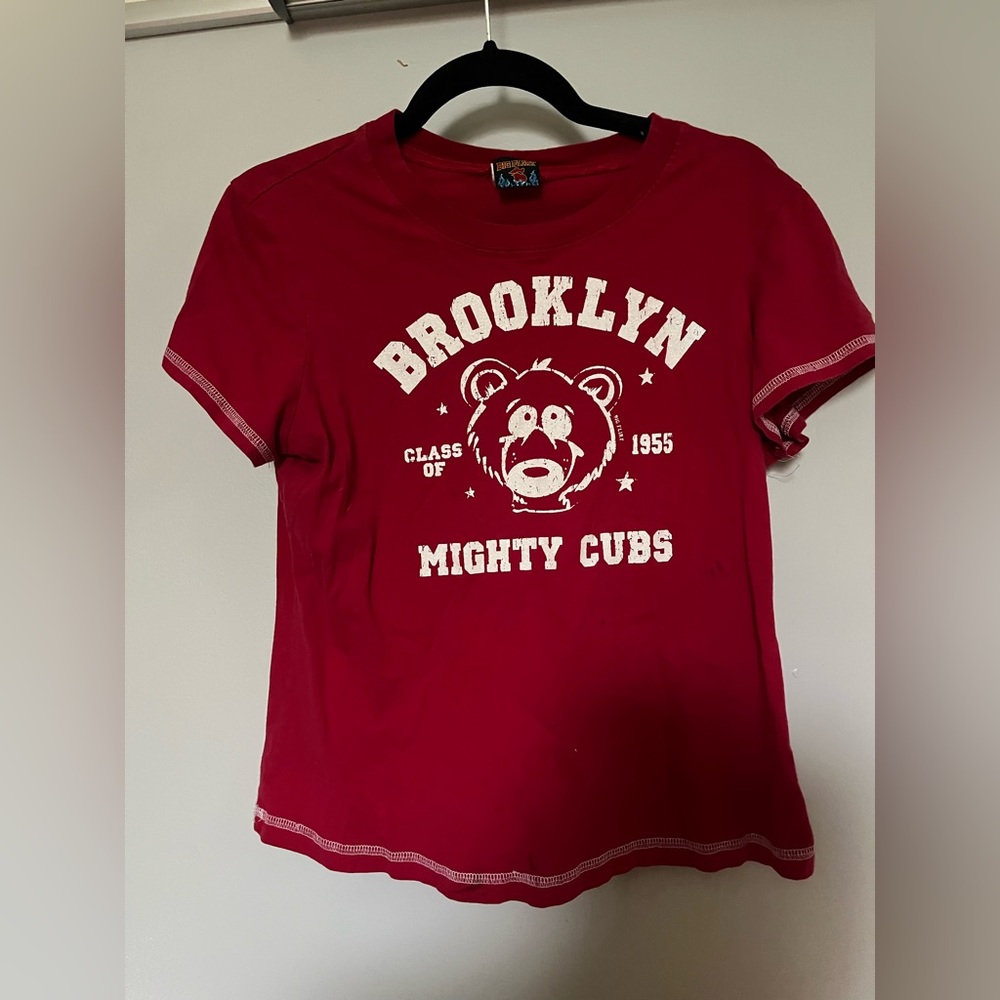 90s vintage red baby tee